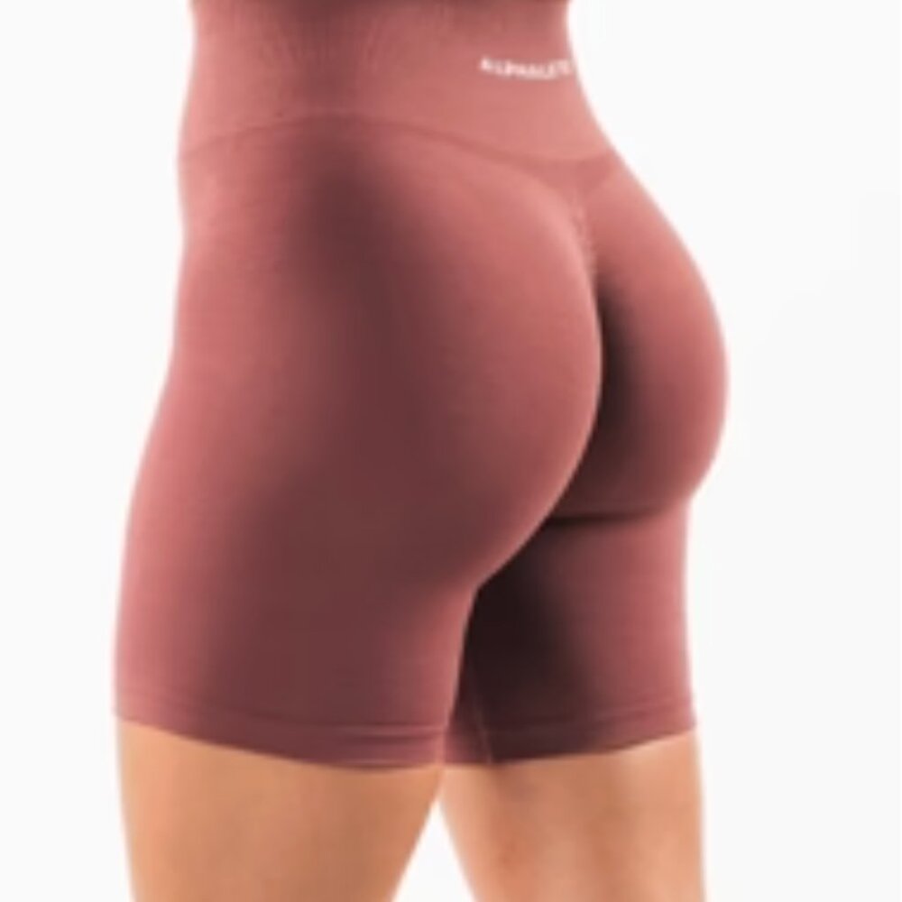Alphalete | Amplify Ultra | High Rise Biker Short | Rose | Women's Small